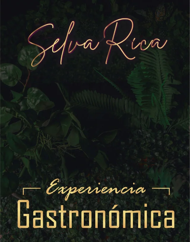 Selva Rica menu cover: a dining experience